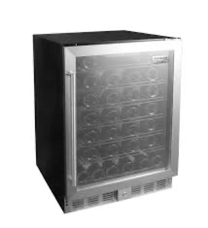 5.1 CU FT. BUILT-IN WINE/BEVERAGE FRIDGE-STAINLESS STEEL
