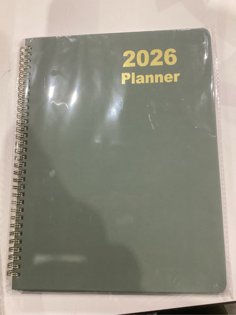 Condition photo showing New/Like New for Timart 2026 Planner, Weekly and Monthly Planner, Jan 2026 - Dec 2026, Hardcover 2026 Calendar Planner Book with Tabs for Women & Men, Perfect for Office School Home, A4(8.5" x11")-Green Green 8.5" x 11"