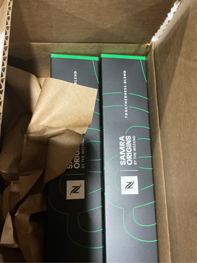 Condition photo showing Good Condition for Nespresso I Samra Origins by The Weeknd Vertuo Togetherness Blend, Double Espresso, Light Roast, 20-Count Coffee Pods, Brews 2.7 fl. Oz.