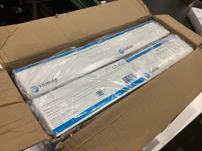 Condition photo showing Good Condition for dynarex sterilization pouches - self-sealing autoclave bags for medical, dental, tattoo & nail care tools - blue-tinted transparent cover, dual color indicators - 3.5" x 9", 20 boxes of 200