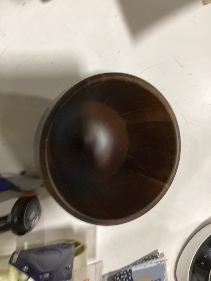 Condition photo showing New/Like New for spaceaid wooden bowl for mixer - kitchen space aid acacia wood mixing bowls holder for stand mixer, compatible with 4.5 & 5 qt tilt-head models kitchen, natural wood
