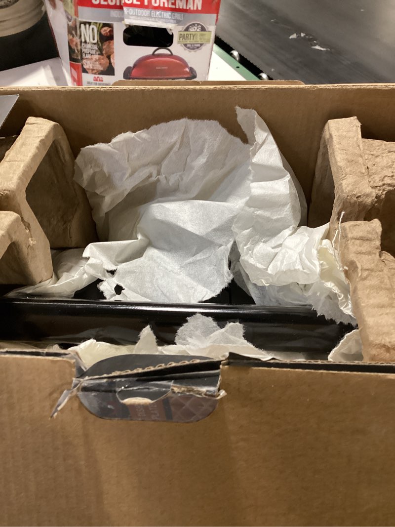 Condition photo showing As Is for KRUPS Stainless Steel 4 Slice Belgian Waffle Maker with Removable Plates