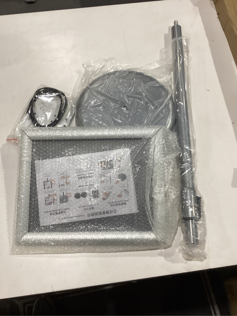 Condition photo showing New/Like New for Adjustable Pedestal Poster Sign Stand with Heavy Duty Base Sign Holder Aluminum Snap Open Frame for 8.5 x 11 inches Both Vertical and Horizontal View Displayed Used for Living and Business(Silver? 8.5x11in (Silver-1pack)