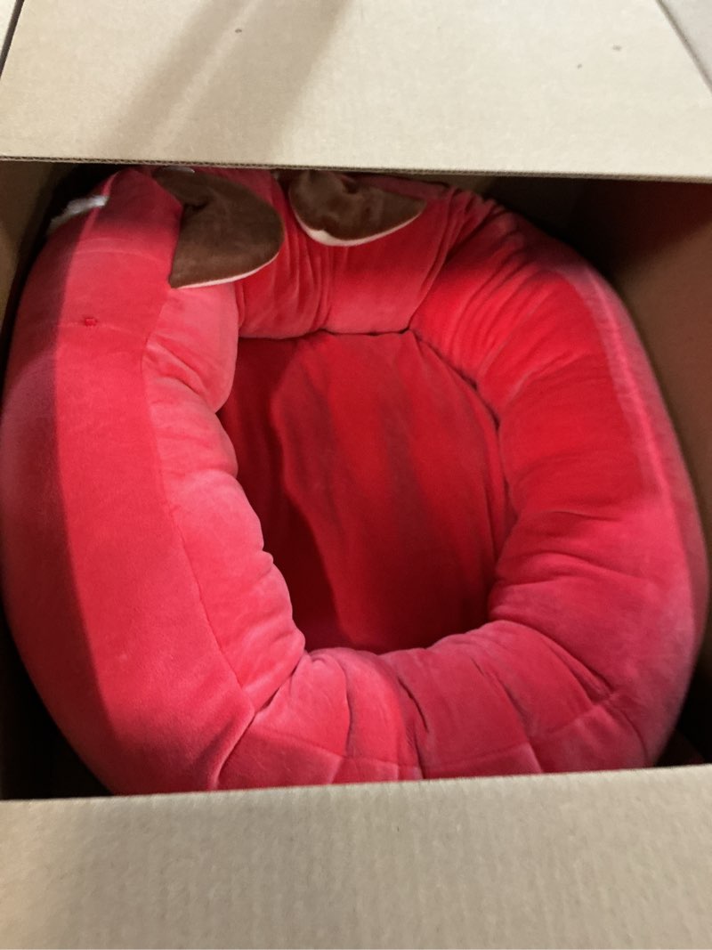 Condition photo showing As Is for Squishmallows Original 24-Inch Cici The Red Panda Pet Bed - Medium-Sized Ultrasoft Official Plush Pet Bed for Dogs and Cats Medium Red Panda