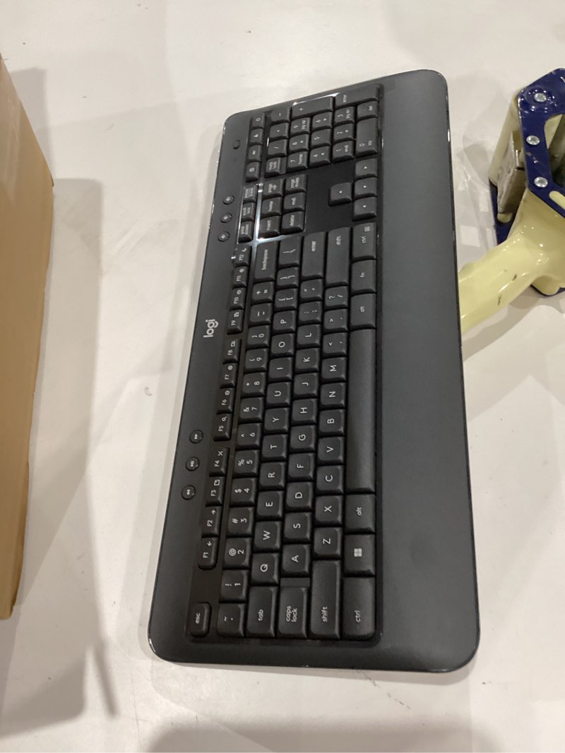 Condition photo showing As Is for Logitech MK540 Advanced Wireless Keyboard and Mouse Combo for Windows, 2.4 GHz Unifying USB-Receiver, Multimedia Hotkeys, 3-Year Battery Life, for PC, Laptop 2024 Model