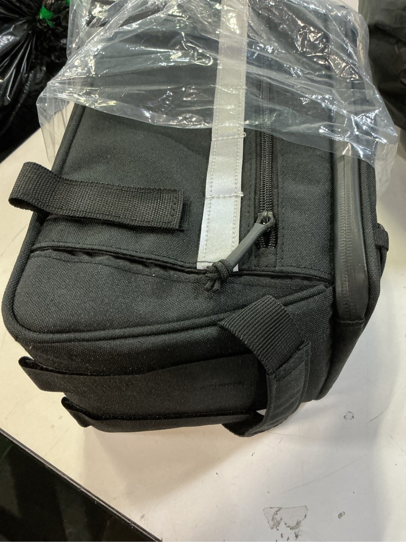 Condition photo showing Good Condition for bikase big momma bike trunk bag - universal fit medium rear rack bag with side pockets, top bungee, mesh pocket, key holder & reflective accents - spacious bicycle rack bag for ebikes & bicycles 1066 big-momma insulated rack trunk bag