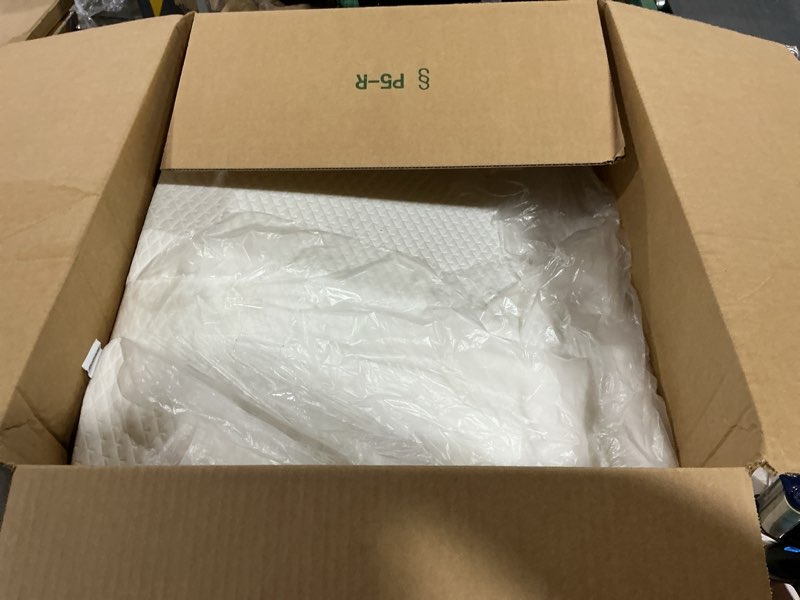 Condition photo showing Good Condition for ruqmuis wedge pillow for acid reflux, bed wedge pillow for headboard 10", pillow wedge for back pain relief, post surgery, elevated pillows for sleeping, snoring, triangle pillow with cover, white 24*24*10 inch white/grey