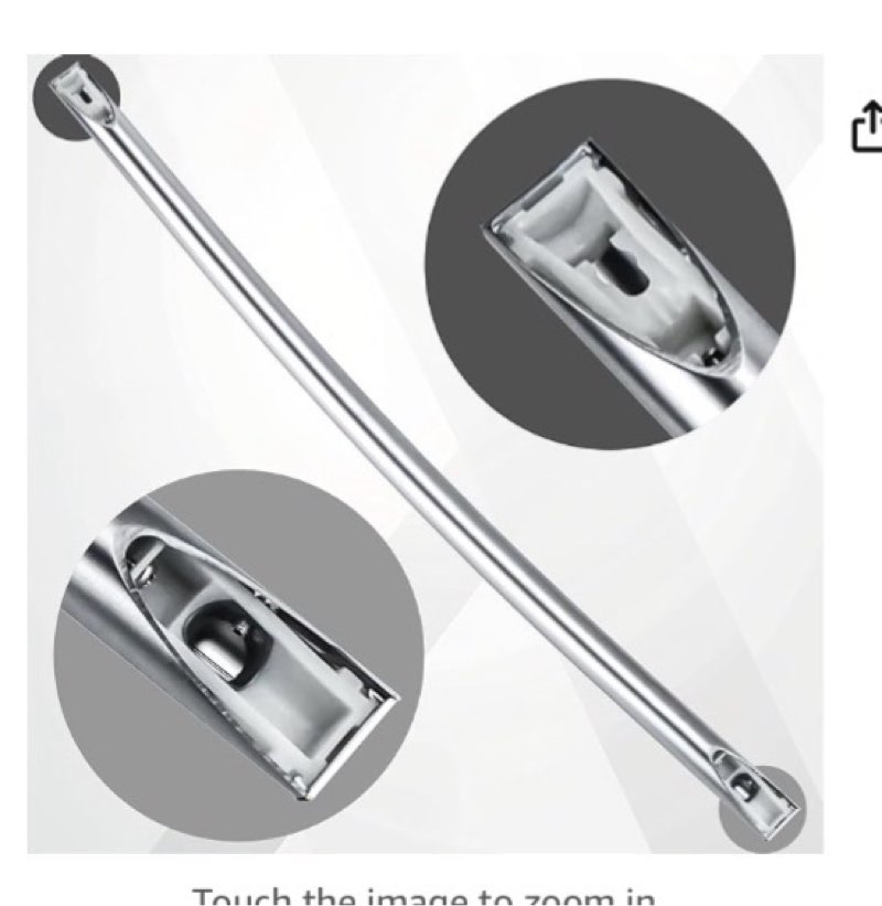 da97-12712c freezer door handle for samsung refrigerator handle | premium quality silver freezer handle replaces ps4176693 ap5620417 da97-11515c ( similar