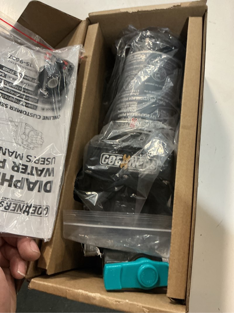 Condition photo showing Good Condition for 2026 upgraded rv water pump, 12v 6.0 gpm high-flow, ultra-quiet 70 psi self-priming diaphragm pump with adjustable pressure switch & strainer for rv, marine, camper, boat (run-dry safe) black
