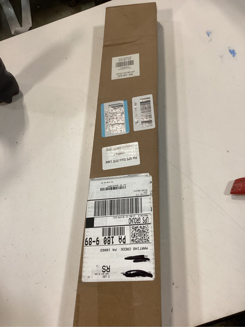 Condition photo showing New/Like New for lazblinds no tools no drill cordless cellular shades, blackout light blocking honeycomb shades for home, thermal insulation blinds for windows, 19" w x 36" h, white blackout-white 19" w x 36" h