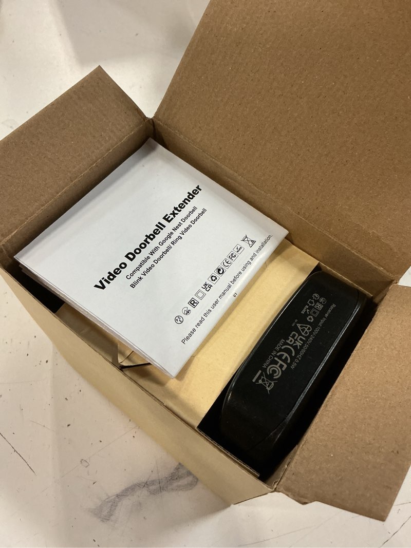 Condition photo showing Good Condition for smart wifi wireless doorbell chime for google nest, ring, blink – app-connected with 58 music, 5 adjustable volume & led light, no wiring required (1pack, black)