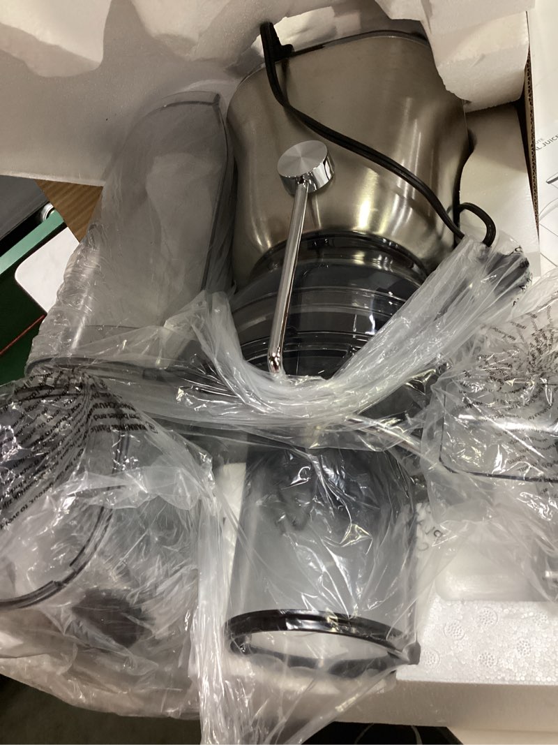 Condition photo showing Good Condition for GDOR 1300W Powerful Juicer with Larger 3.4" Feed Chute, Titanium Enhanced Cutting System, Centrifugal Juice Extractor Maker with Heavy Duty Full Copper Motor, Dual Speeds, BPA-Free, Silver