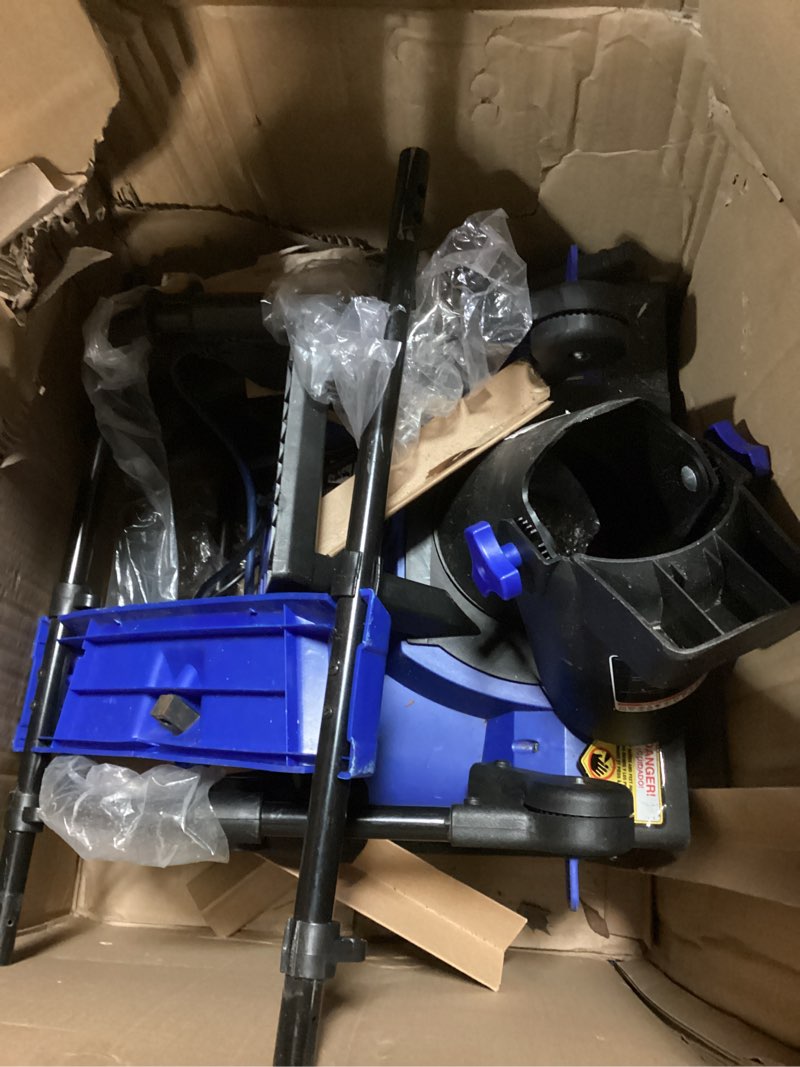 Condition photo showing As Is for Snow Joe 15-Amp Corded Electric Snow Blower, 22" Clearing Path w/Dual LED Lights, Steel Auger, 180° Adjustable Chute & Clean-Out Tool – High-Capacity for Large Driveways & Walkways, SJ627E