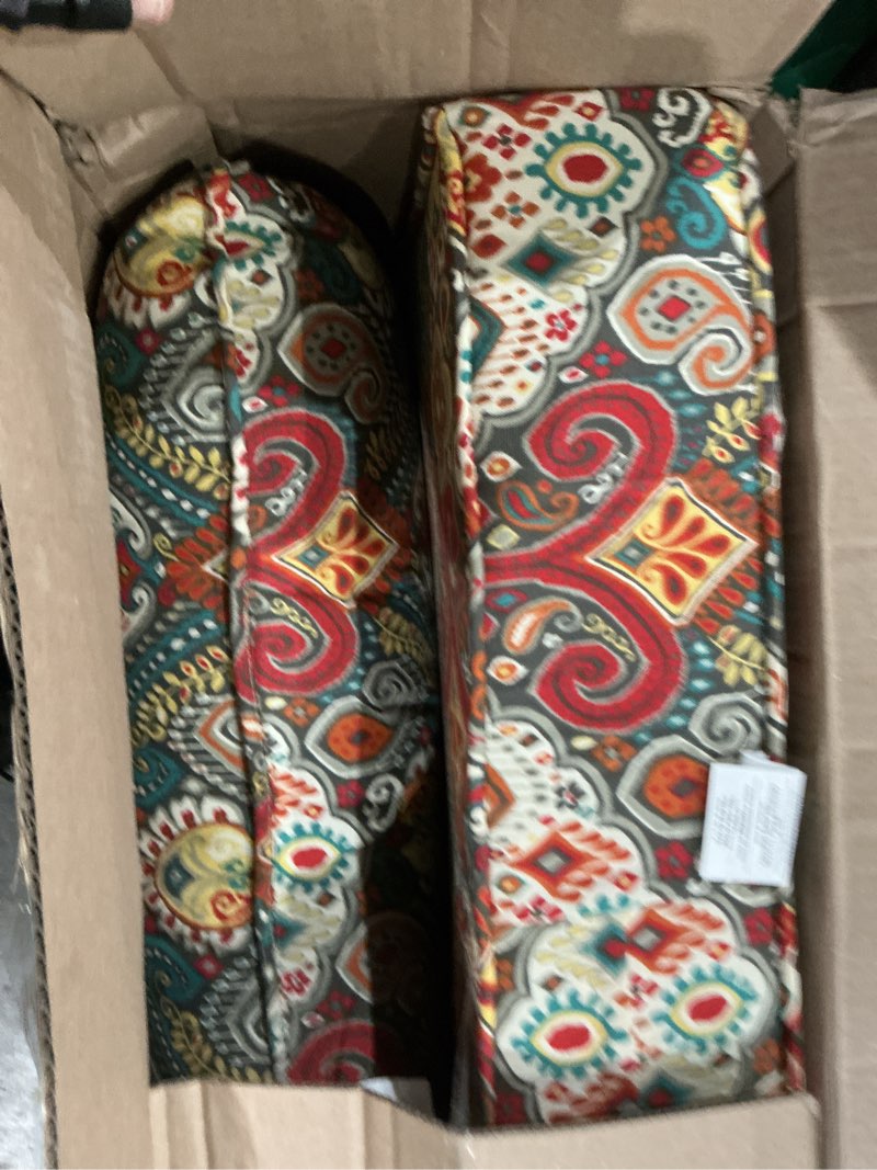 Condition photo showing New/Like New for greendale home fashions outdoor reversible 2-piece deep seat cushion set, painted desert