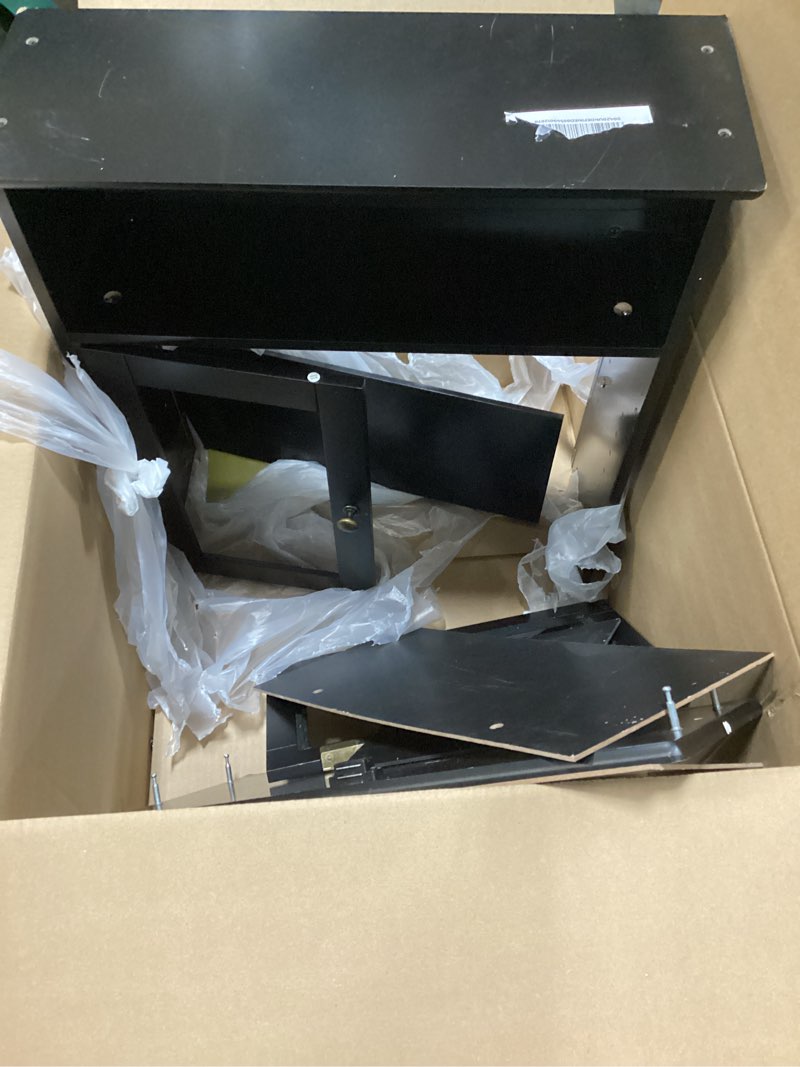 Condition photo showing As Is for ( similar) COSTWAY Bathroom Floor Cabinet, Wooden Side Storage Organizer w/Larger Drawer, Adjustable Shelf & 2-Door Cupboard, Freestanding Storage Cabinet for Living Room, Kitchen, Entryway (Black)