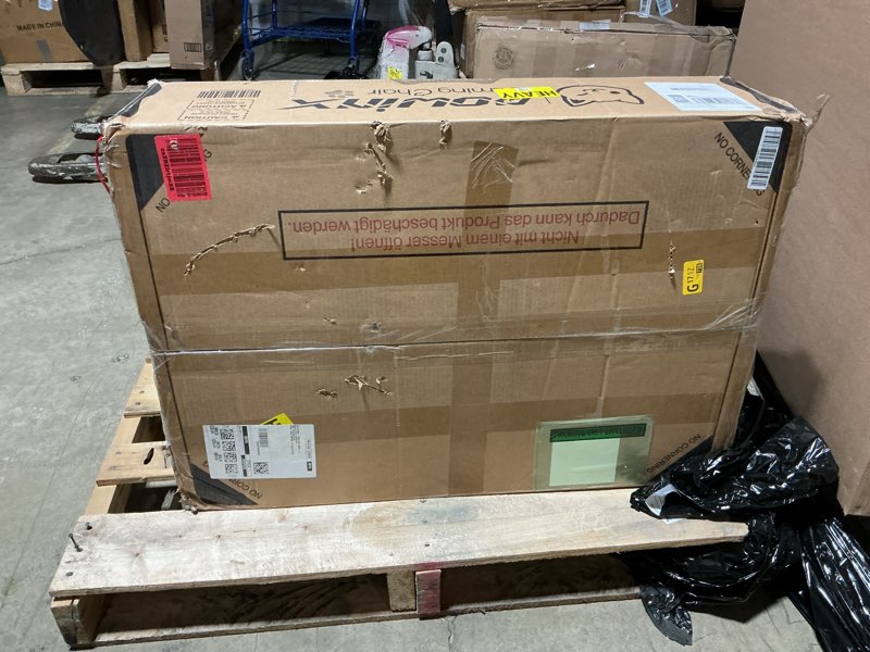 Condition photo showing New/Like New for dowinx gaming chair cute with cat ears and massage lumbar support, ergonomic computer chair for girl with footrest and headrest, comfortable reclining game chair 290lbs for adult, teen, black