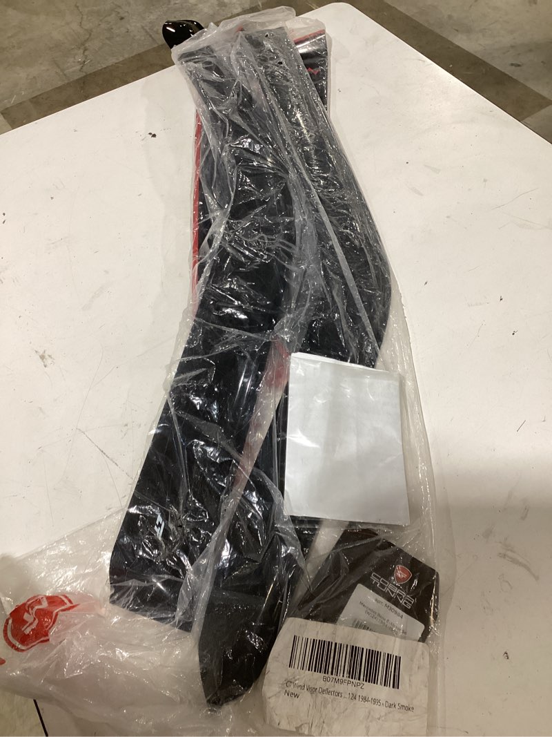 Condition photo showing Good Condition for ct rain guards for e w124 1984-1995, tape-on window visors, dark smoke, 4 pcs/set, full size, acrylic plastic, improved ventilation, warranty & support