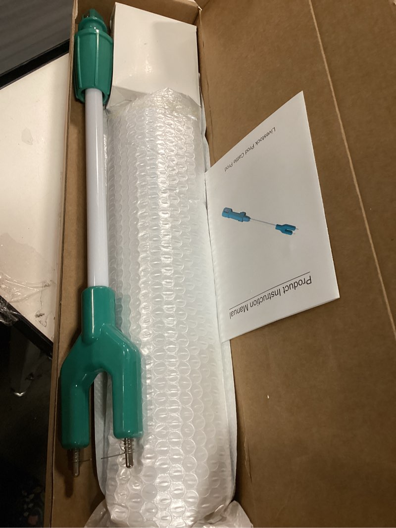 Condition photo showing New/Like New for Cattle Prod Waterproof Cattle Prod Stick with LED Light, Rechargeable Electric Livestock Prod 26.3"