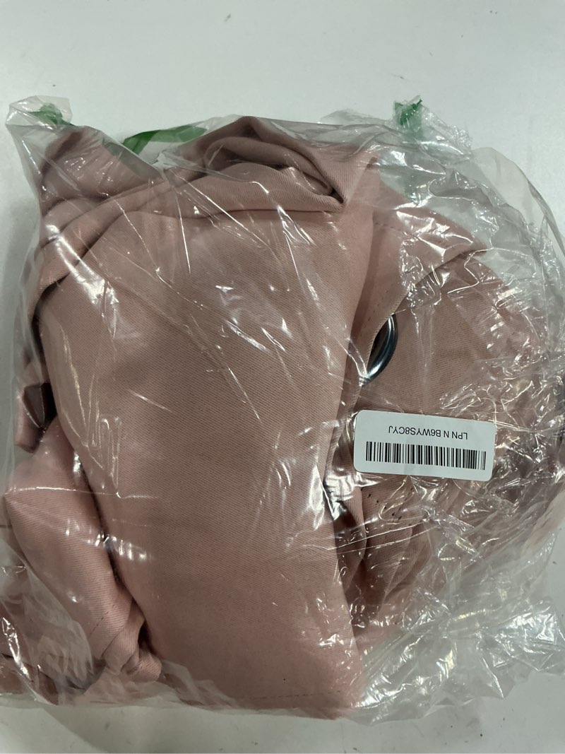 Condition photo showing Good Condition for miulee baby pink blackout curtains for girls bedroom 90 inches long 2 panels, thermal insulated room darkening drapes for nursery living room, solid grommet top noise reducing curtains w40 x l90 inch 40"w x 90"l (pack of 2) baby pink