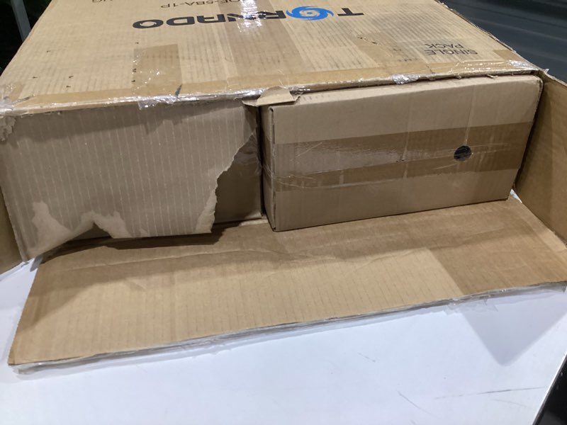 Condition photo showing As Is for Tornado 20” Oscillating Pedestal Fan – 5000 CFM, Stand Fan, 3-Speed, 1/6 HP, 6.6 FT, Industrial & Commercial Use, UL Listed 20 Inch