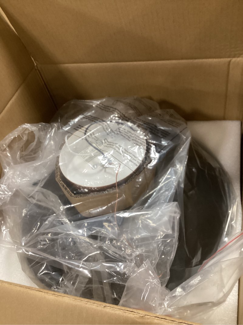 Condition photo showing Good Condition for kudos Flush Mount Ceiling Light, 16-inch LED Ceiling Light Fixture, Black and Gold Finish, 24W 2400lm Light Fixtures for Living Room, Kitchen, Bedroom, Hallway, 5CCT Adjustable, KDCL02-BK Black 16 INCH