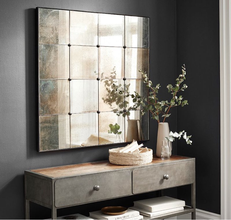 Oaklee Distressed Mirror Set