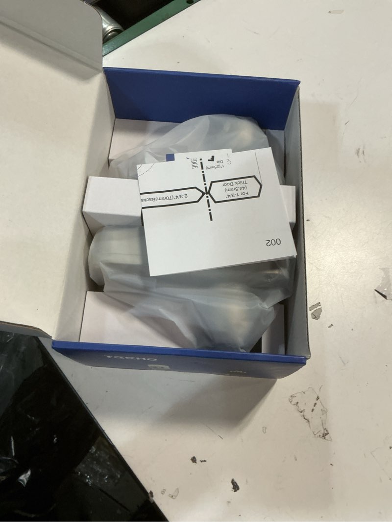 Condition photo showing New/Like New for TEEHO TE003 Keyless Entry Keypad Door Lock with Handle, Electronic Digital Smart Deadbolt Locks with 2 Backup Keys, Door Knob with Code for Front Door Bedroom, Auto Lock, Easy to Install, Satin Nickel