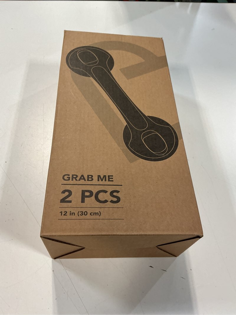 Condition photo showing New/Like New for 2 Pack 12 Inch Elderly Heavy Duty Shower Handle, Seniors Grab Bars for Bathtubs, Suction Cup Removable Handrails, Safety Bathroom Grip for Handicap (Light Gray) 12? Light Gray