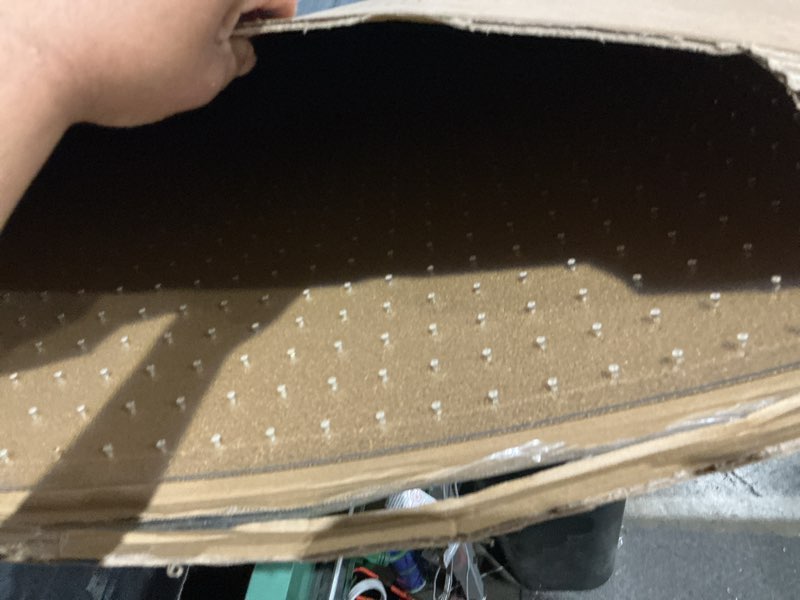 Condition photo showing Good Condition for azadx heavy duty office chair mat for carpet 36" x 48" with lip hard material chair mat for carpeted floor non-slip carpet protector for home easy glide desk floor mat for office chair on carpets