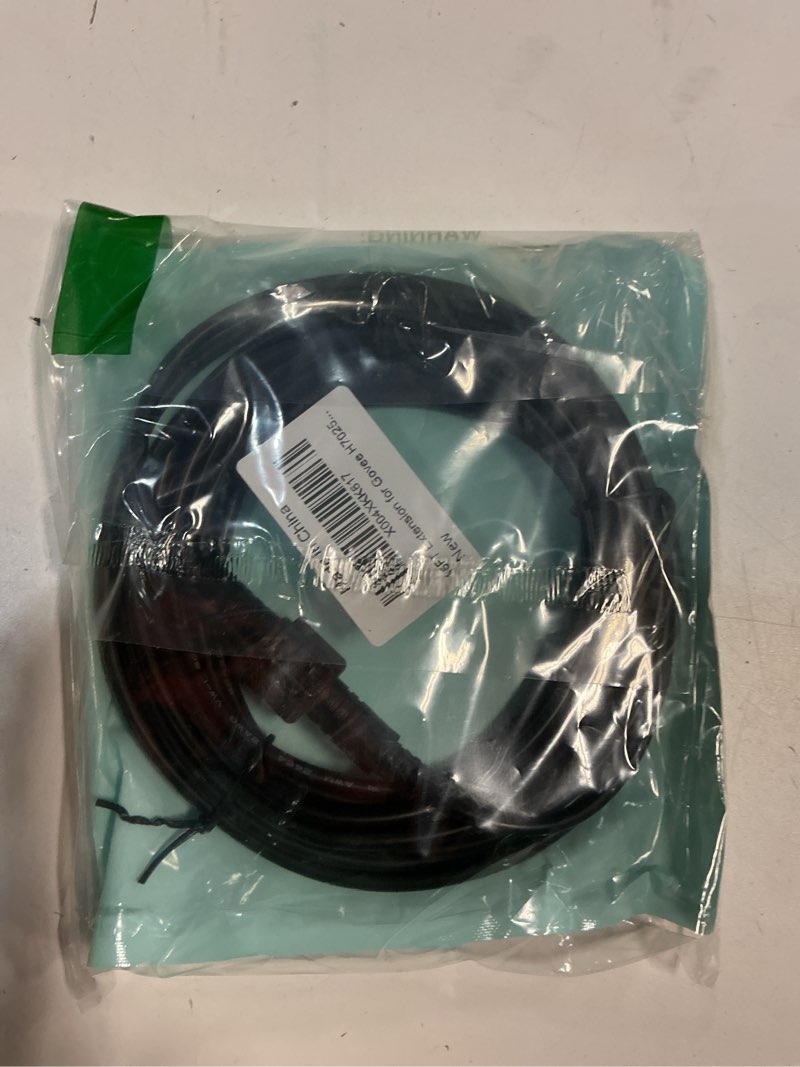 Condition photo showing New/Like New for 16Ft Extension Cable for Govee Outdoor Clear Bulb String Lights, IP67 Waterproof Extension Cord Compatible with Govee ?H7025 H7026, 3-Pin Replacement Cable for Patio, Backyard, Balcony 16 Foot Extension Cord