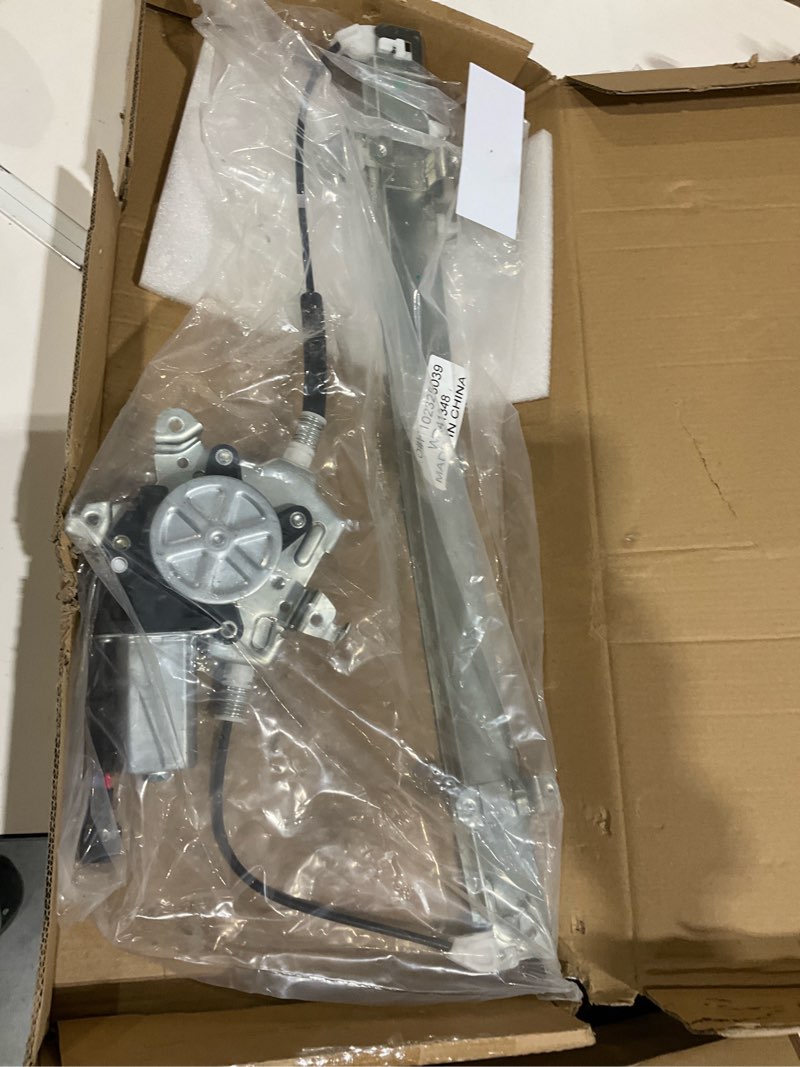 Condition photo showing As Is for YHTAUTO Front Power Window Regulator Driver Side with 2-Pin Motor Assembly Compatible with Nissan Pathfinder 2005-2010, Frontier 2005-2010, Xterra 2005-2015 & Suzuki Equator 2009-2010