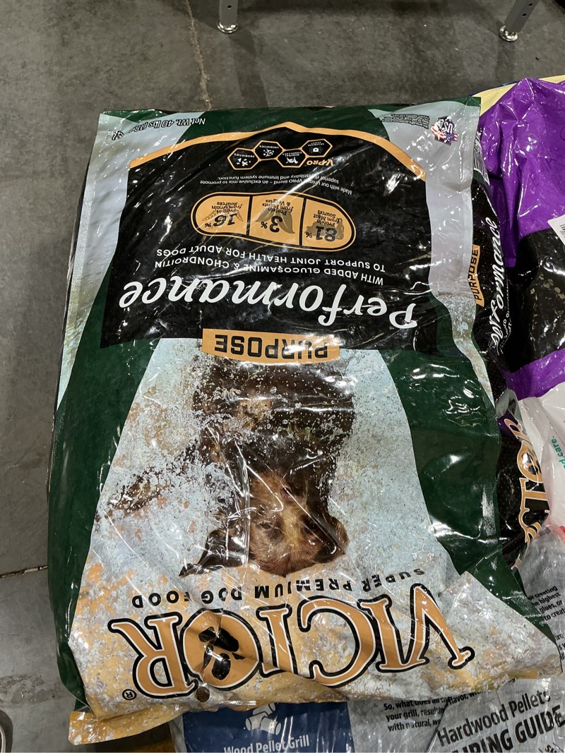 Condition photo showing Good Condition for victor super premium dog food – performance dry dog food from beef, chicken and pork meal – 26% protein for active adult dogs – includes glucosamine and chondroitin for hip and joint health, 40lbs 40 pound (pack of 1)