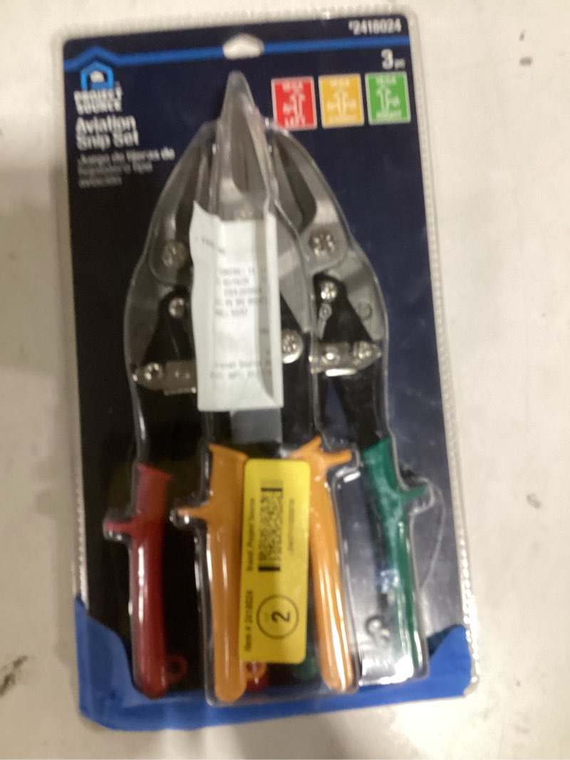 Condition photo showing Good Condition for Project Source 3pc Carbon steel Snips