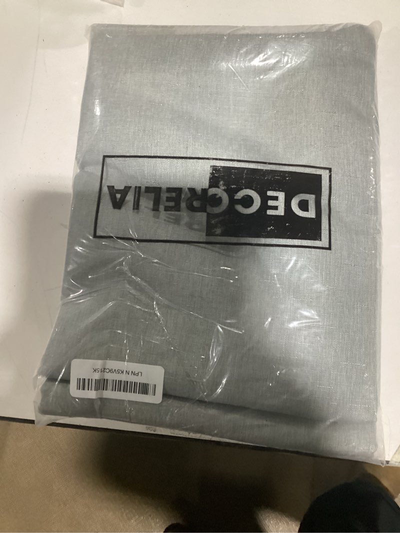 Condition photo showing New/Like New for rectangle linen farmhouse tablecloth for 10ft table, dirty-repel easy to clean banquet burlap tablecloths for dining& kitchen (oblong, 60 x 144 inch (12-14 seats), cool grey) cool grey 144" x 60" (rectangular)