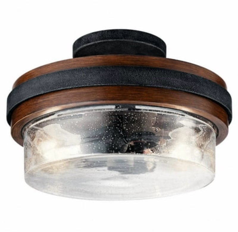 Kichler Lighting - Two Light Semi Flush Mount - Semi Flush Light - Rustic