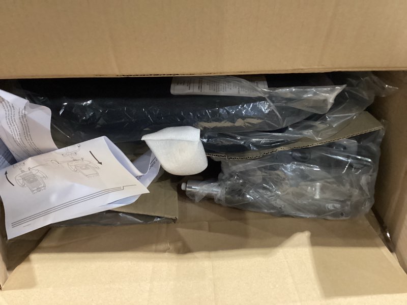 Condition photo showing New/Like New for BestOffice | Ergonomic Office Chair | Mid-Back Swivel Desk Chair | Breathable Backrest & Lumbar Support | Adjustable Height | Sponge Seat | Rolling Wheels | Dark Black | for Adults & Women Dark Black pack of 1