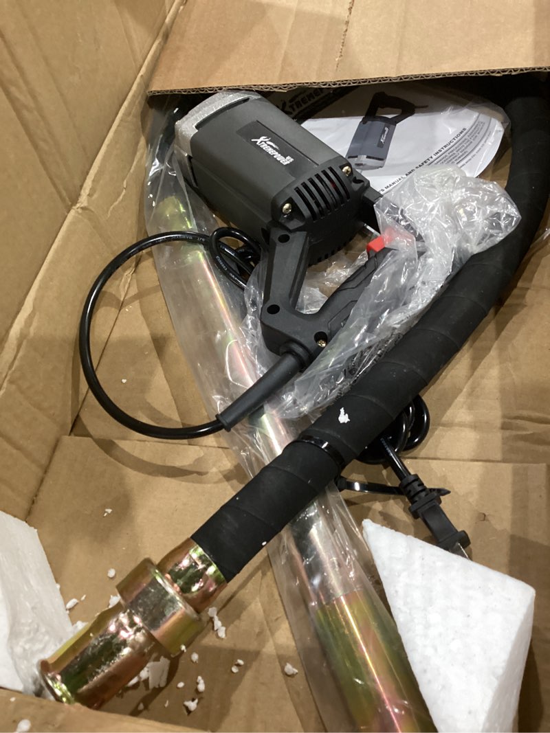 Condition photo showing As Is for xtremepowerus 780w handheld vibrator construction insertion 5,000vpm flexible shaft portable pencil cement vibrator remove air bubble and mix concrete