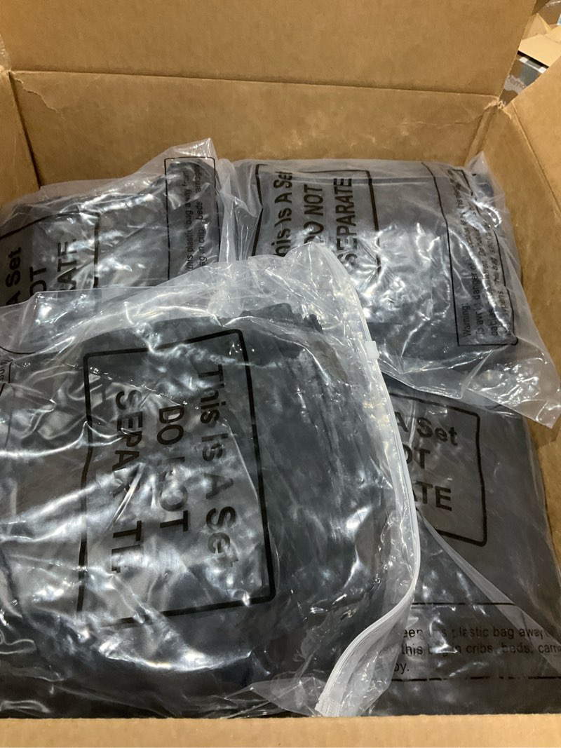 Condition photo showing New/Like New for Realspring 12 Pcs Inflatable Bean Bag Chairs for Adults with Electric Air Pump, Blow up Couch Folding Portable Inflatable Couch Lazy Sofa for Outdoor Movie Nights Camping Room (Black) 12 Black