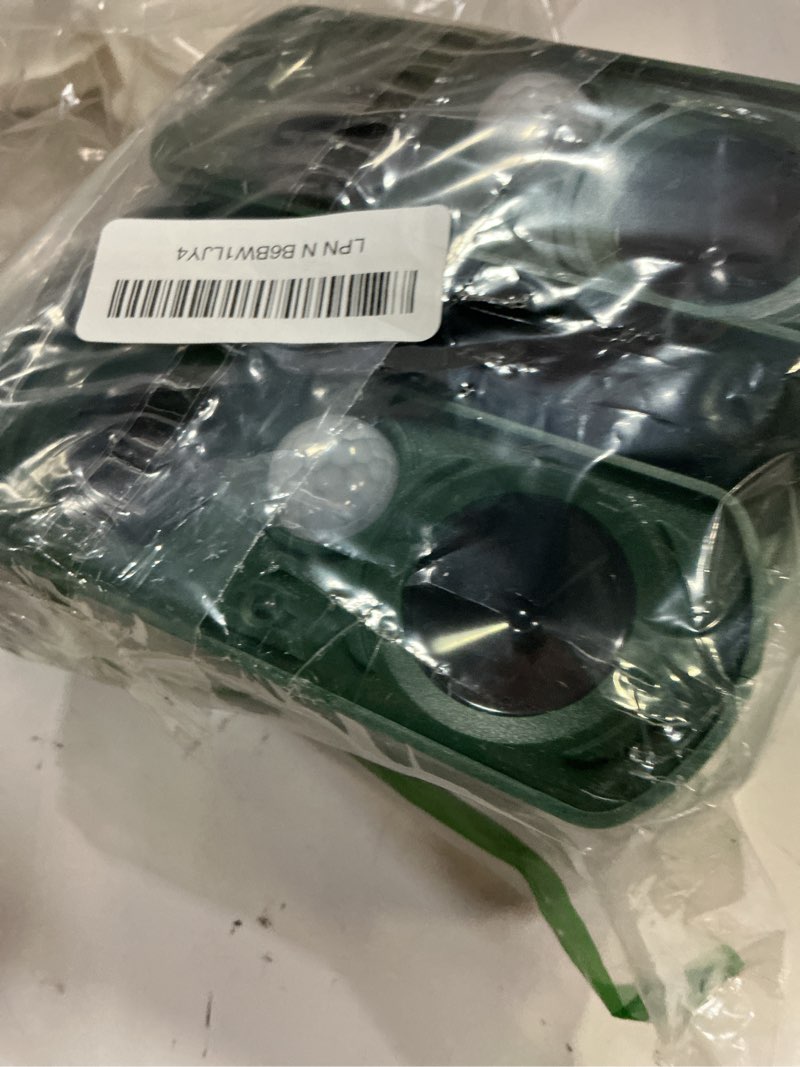 Condition photo showing Good Condition for 2 pack solar ultrasonic animal repeller 2026 waterproof deer repellent devices flashing light deterrent for rabbits,dogs, raccoons, cats,rodents, skunks, squirrels,yard garden outdoor