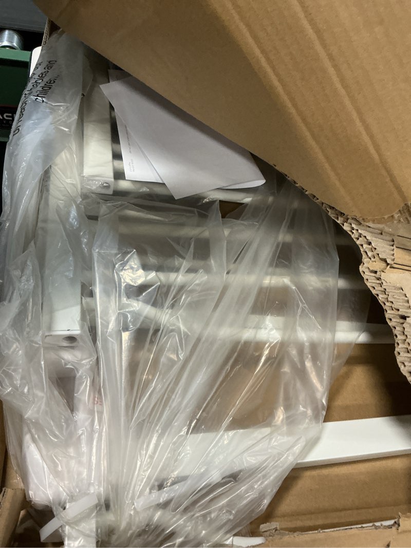Condition photo showing Good Condition for Extra Wide Baby Gate 57.5-62.2 Pressure Mounted,Child Dog Pet Safety Gates with Walk Through Door for Doorways Stairs No Drilling in Door,White 57.5-62.2inch