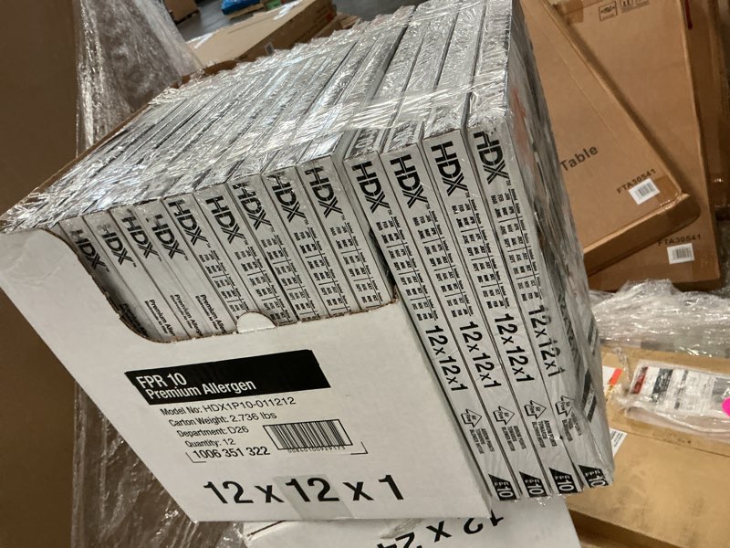 Condition photo showing New/Like New for 12 in. x 12 in. x 1 in. premium pleated air filter fpr 10, merv 16