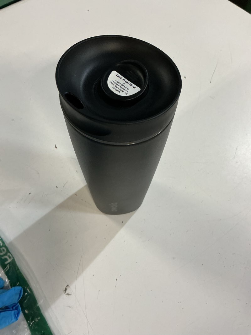 Condition photo showing Good Condition for owala smoothsip slider ceramic-lined insulated stainless steel coffee tumbler, no metallic taste reusable travel mug, hot iced coffee cup, bpa free 20 oz, very, very dark 20 ounces very, very dark