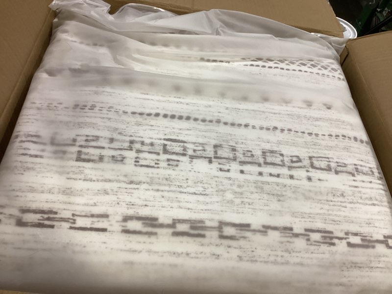 Condition photo showing New/Like New for Nakagishi 10x14 Area Rugs Living Room: Washable Boho Large Neutral Modern Soft Farmhouse Rug Stain Resistant Indoor Non-Slip Accent Carpet for Bedroom Nursery Kids Playroom Office Dining Room- Brown Brown Tan 10' x 14' (Rectangular)