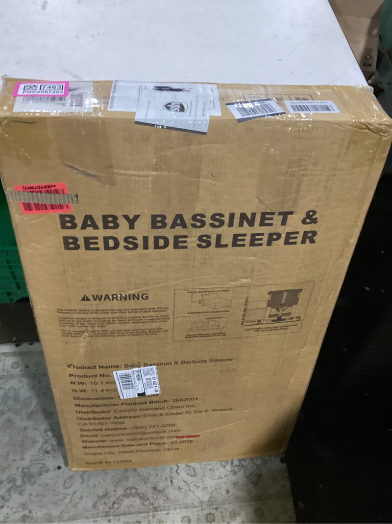 Condition photo showing New/Like New for soobaby 3 in 1 baby crib, bassinet bedside crib adjustable portable bed for infant,baby newborn must have bed,khaki khaki-bassinet