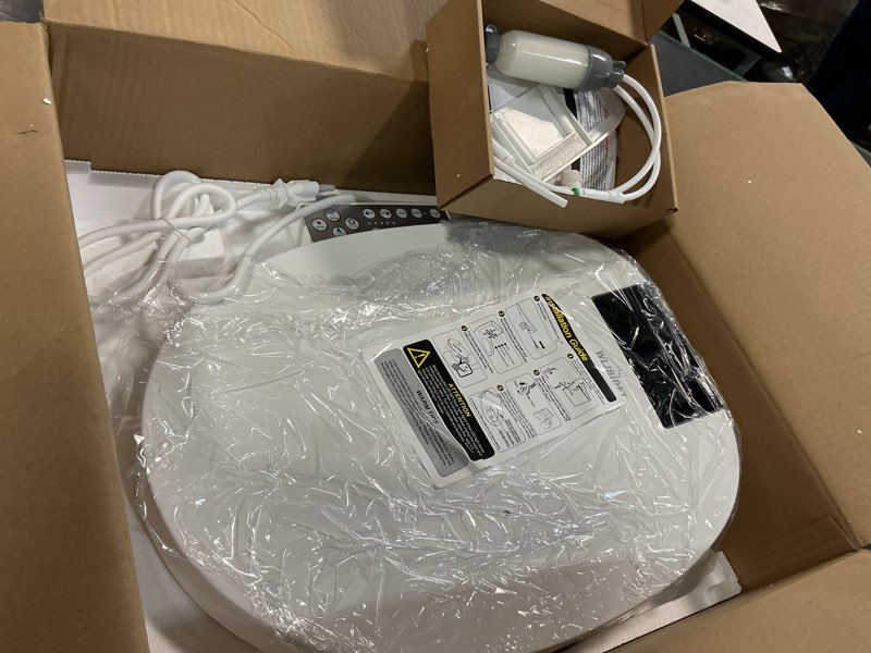 Condition photo showing Good Condition for Toilet Bidet Seat, Instant Warm Water, Self-Cleaning Nozzle, Multiple Spraying Modes, Electric Heated Seat, Warm Air Drying, Soft Closed Lid, Display Screen, Requires Electricity, Round