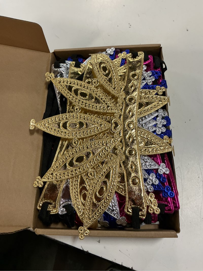 Condition photo showing Good Condition for yaomiao 66 pieces foam princess tiaras kids diy crowns party favors craft crystal diamond sticker making your own tiara (classic style) multicolor vivid style