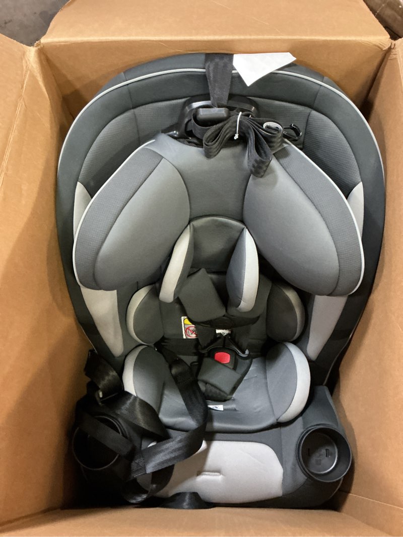 Condition photo showing Good Condition for safety 1st grow and go all-in-one slim convertible car seat, rear facing, 5-40 lbs, forward facing (30–65 lbs), high back booster seat 40-100 pounds, iron frost iron frost original