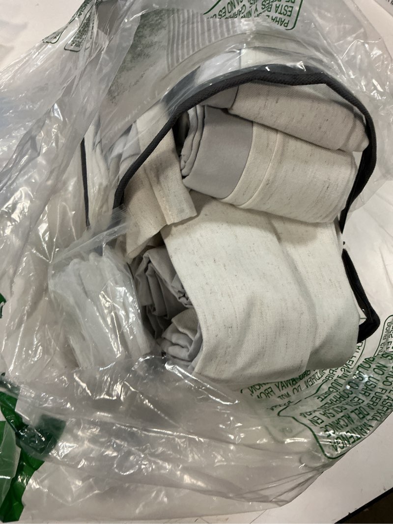 Condition photo showing Good Condition for natural pinch pleated linen blackout curtains 84 inch length 2 panels for bedroom living room darkening thermal insulated cream birch boho neutral back tab pinch pleat lined window curtain 84 inches natural linen 40"w x 84"l (pack of 2)