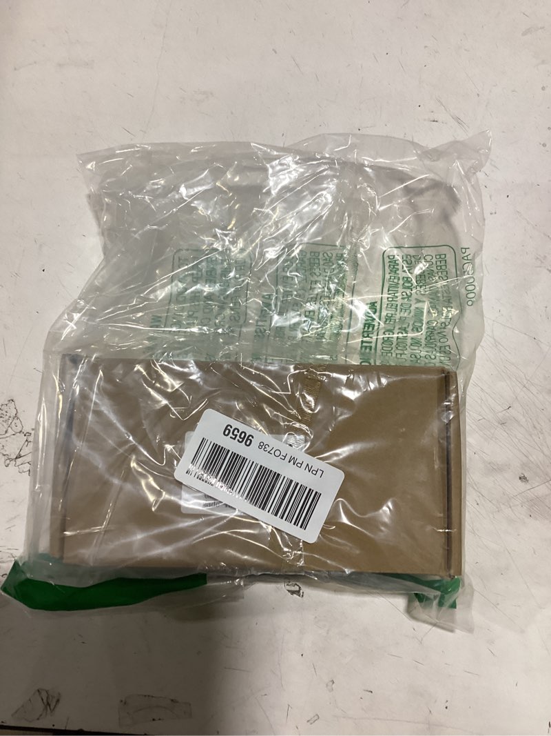 Condition photo showing Good Condition for gliding patio door dummy pull handles compatible with andersen tribeca style oem part #2562033, 2573602 & #2573604, 5-1/2" hole centers, non-handed, white diecast