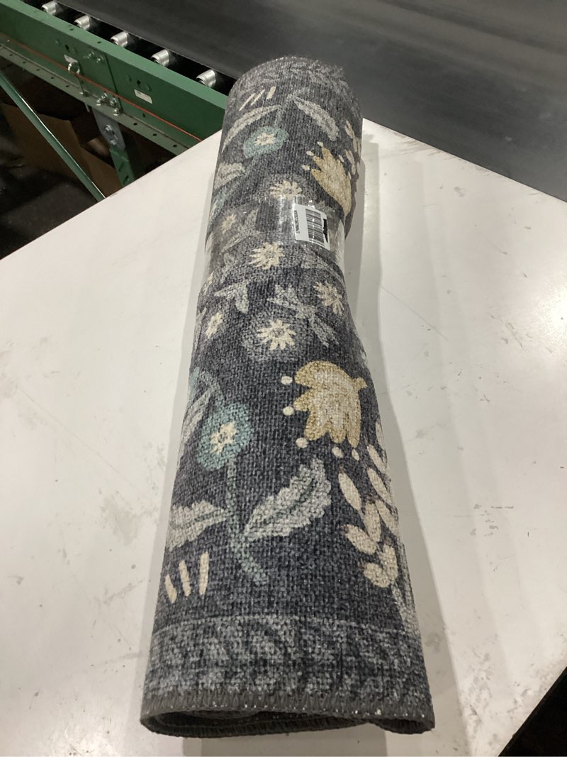 loloi rifle paper co. maison collection mao-01 nightingale black 2'-6" x 9'-6", .19" pile height, ru